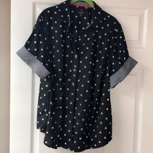 Women's polkadot blouse